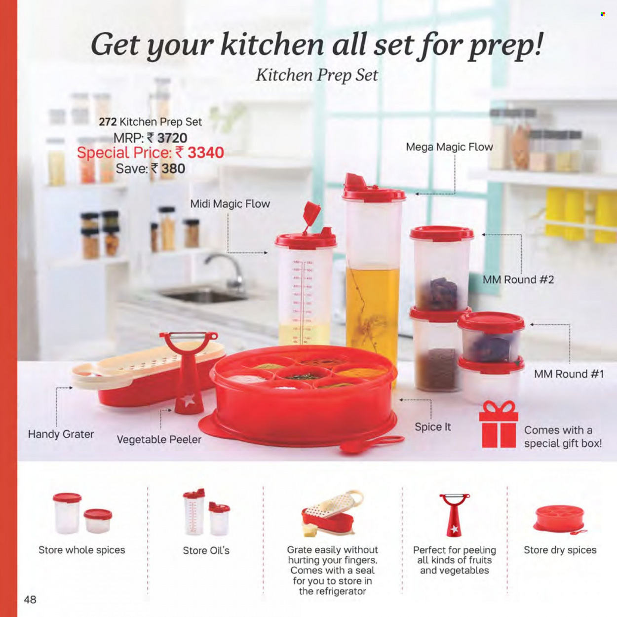 Tupperware offer . Page 48.